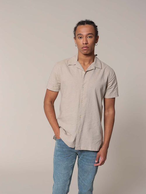 Camicia bowling|Colore:Ecru'