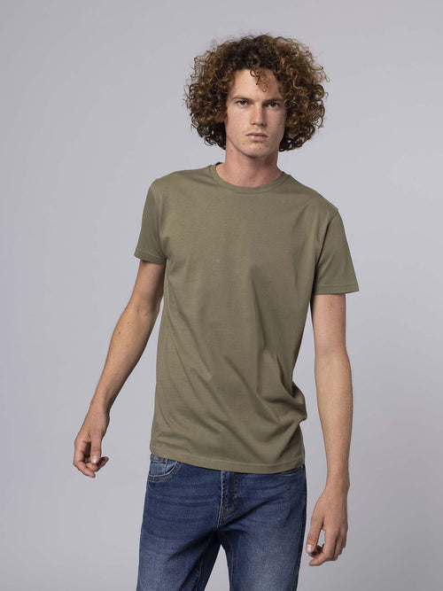 T-Shirt in cotone SUPIMA®|Colore:Verde militare