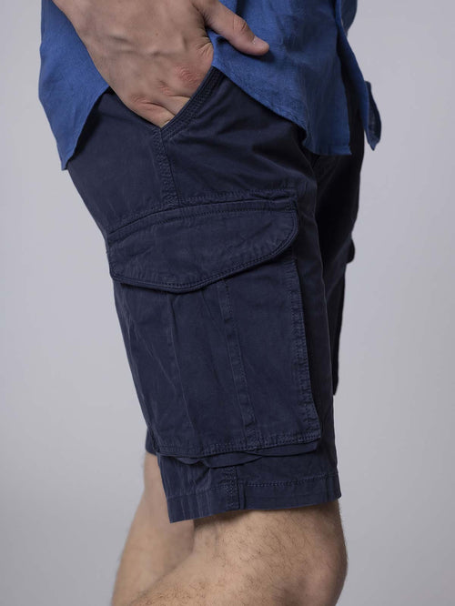 Shorts con tasconi|Colore:Blu