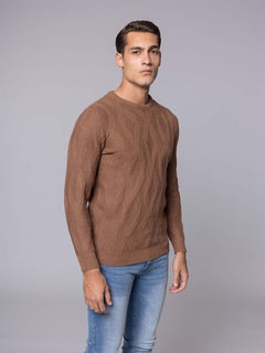 Maglia girocollo Jacquard