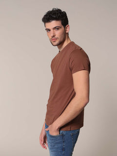 T-Shirt in cotone SUPIMA®|Colore:Moro