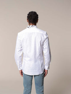 Camicia lino cotone|Colore:Bianco