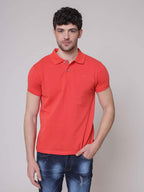 Polo logo ricamo|Colore:Rosso