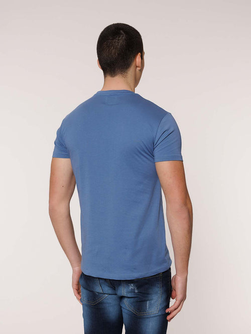 T-Shirt stampa 1990|Colore:Jeans