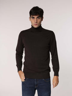 Maglia collo alto basic|Colore:Caffe'