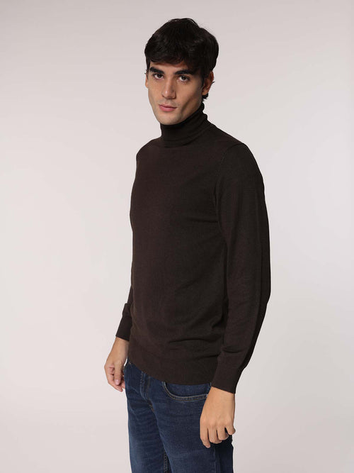 Maglia collo alto basic|Colore:Caffe'