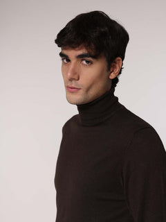 Maglia collo alto basic|Colore:Caffe'