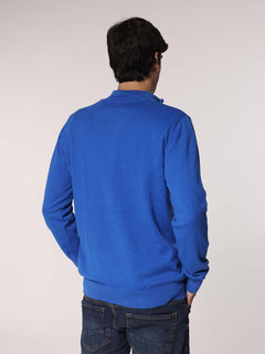 Maglia cachemire con zip|Colore:Royal