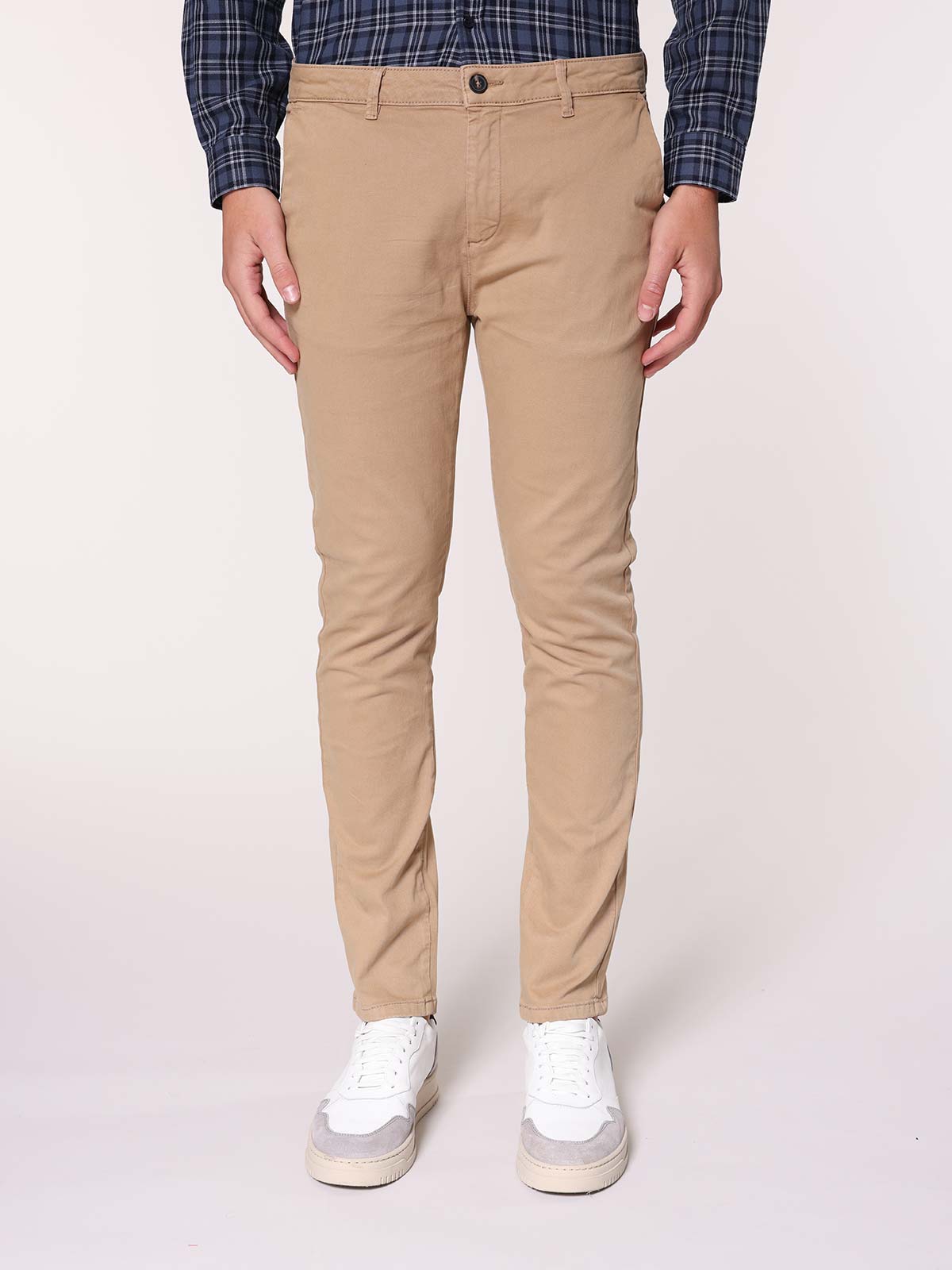 Pantaloni gabardine tasca America stretch|Colore:Beige