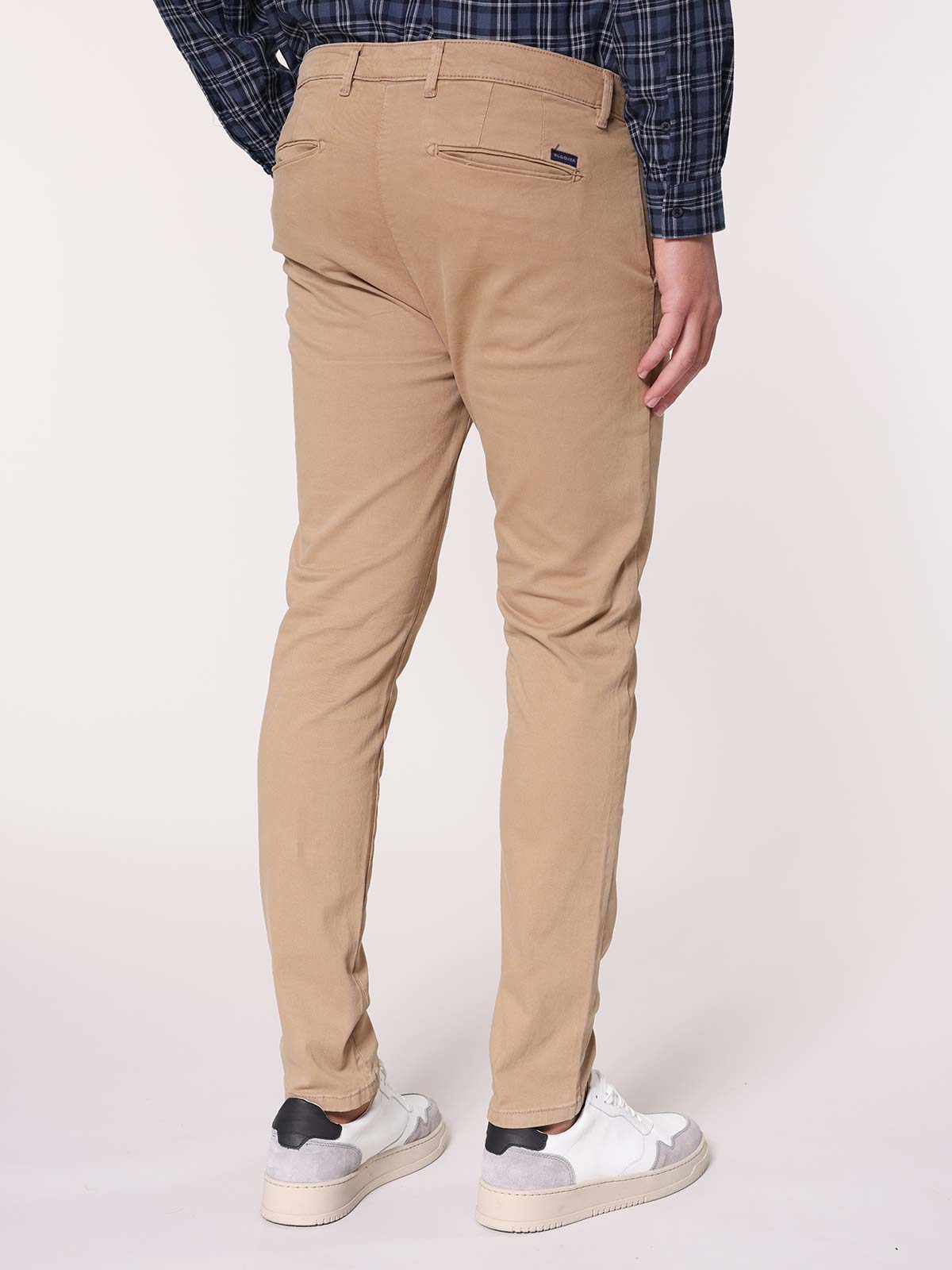 Pantaloni gabardine tasca America stretch|Colore:Beige