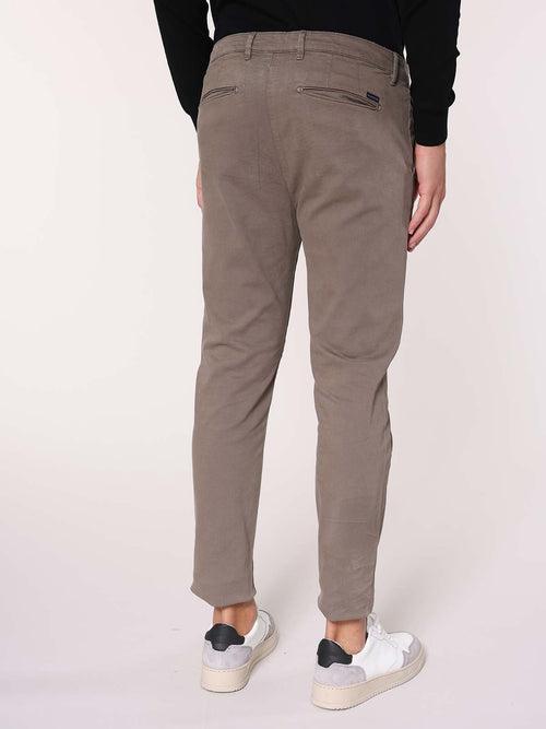 Pantaloni gabardine tasca America|Colore:Fango