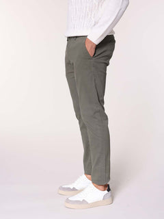 Pantaloni gabardine tasca America|Colore:Verde militare