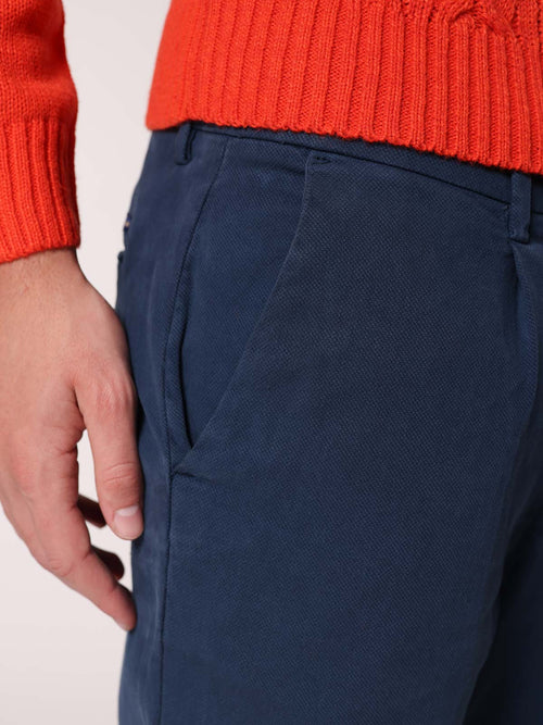 Pantaloni armaturati con pence|Colore:Blu chiaro