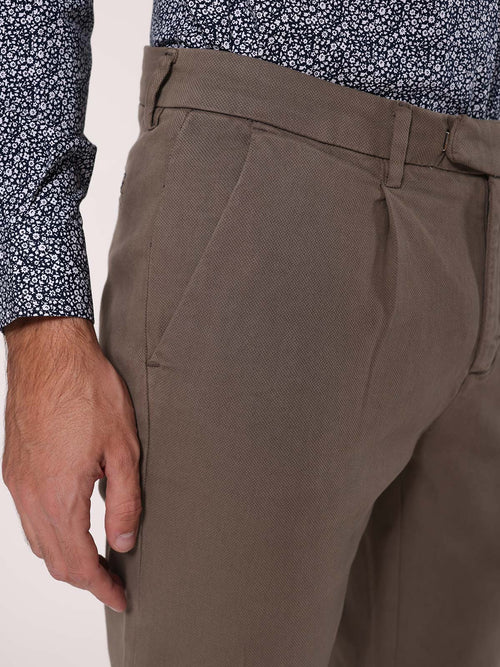 Pantaloni armaturati con pence|Colore:Fango