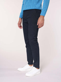 Pantaloni tessuto gabardine|Colore:Blu