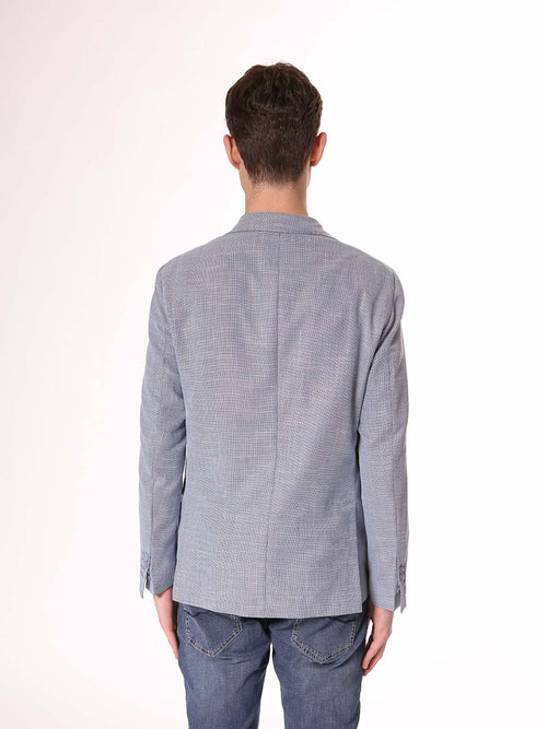 Giacca monocolore tono blu