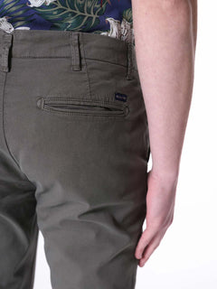 Pantaloni fantasia cannettato|Colore:Verde militare
