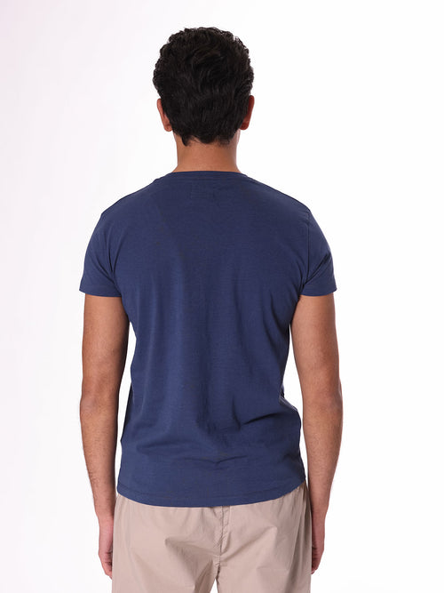 T-Shirt stampa surfer|Colore:Blu