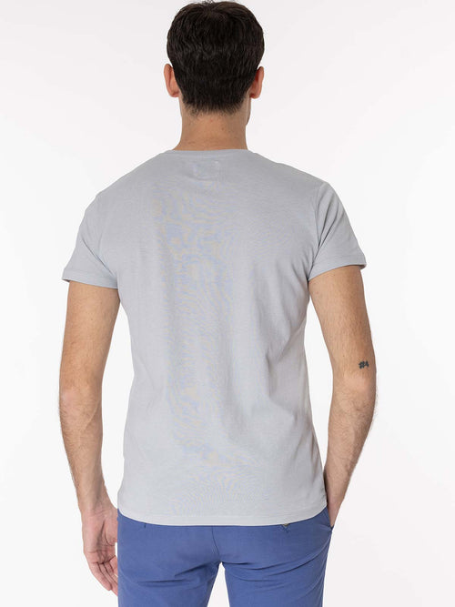 T-Shirt stampa surfer|Colore:Perla