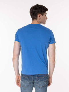 T-Shirt stampa land|Colore:Royal