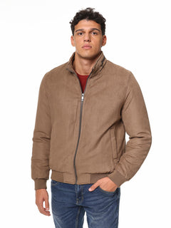 Giubbotto bomber scamosciato|Colore:Beige