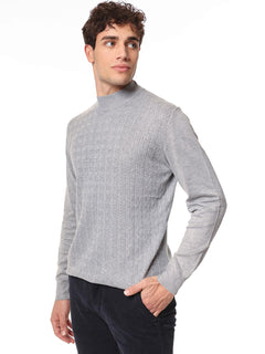 Maglia collo lupetto|Colore:Grigio chiaro