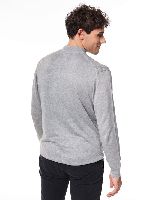 Maglia collo lupetto|Colore:Grigio chiaro