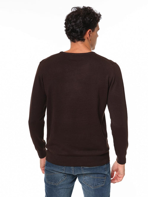 Maglia girocollo cannette|Colore:Caffe'