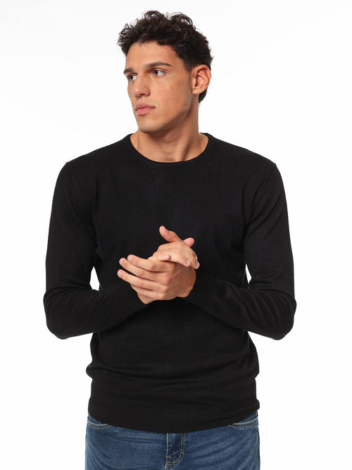 Maglia girocollo cannette|Colore:Nero