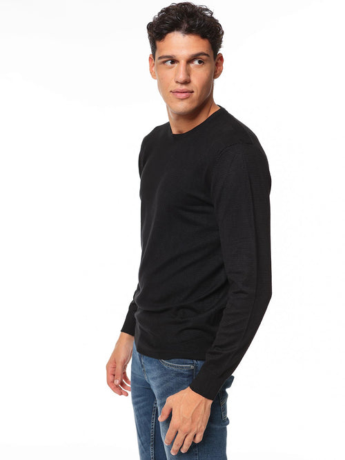 Maglia girocollo cannette|Colore:Nero