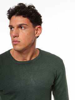 Maglia girocollo cannette|Colore:Verde militare