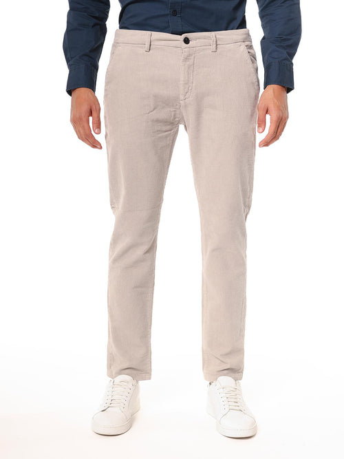 Pantaloni velluto a coste|Colore:Grigio