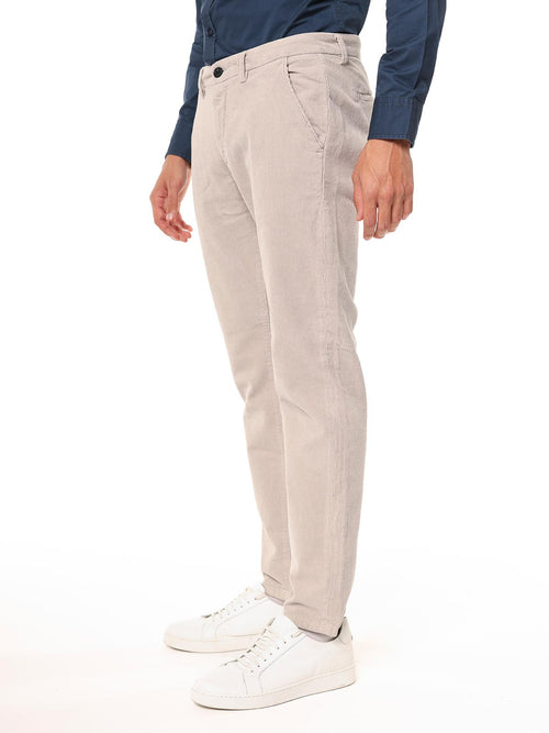 Pantaloni velluto a coste|Colore:Grigio