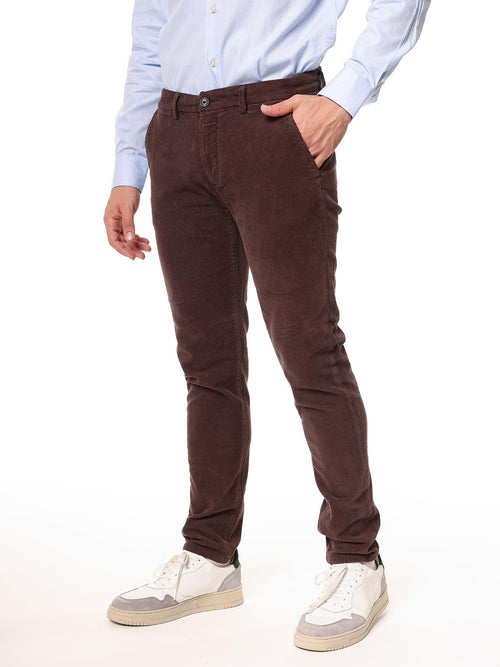 Pantaloni velluto a coste|Colore:Moro