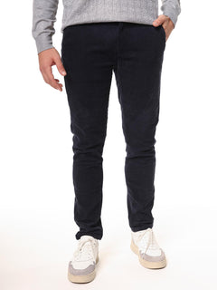 Pantaloni velluto a coste|Colore:Blu