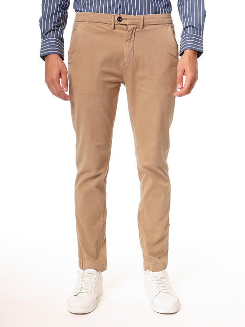 Pantaloni in tessuto gabardine|Colore:Beige