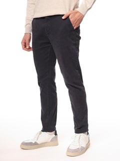 Pantaloni in tessuto gabardine|Colore:Blu