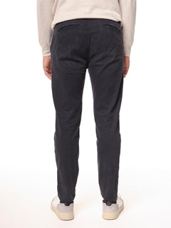 Pantaloni in tessuto gabardine|Colore:Blu