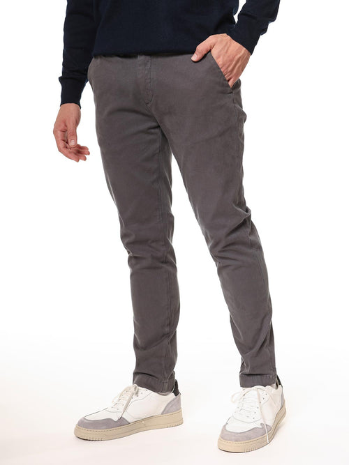 Pantaloni in tessuto gabardine|Colore:Buio