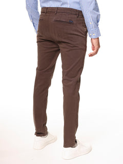 Pantaloni gabardine tasca America|Colore:Moro