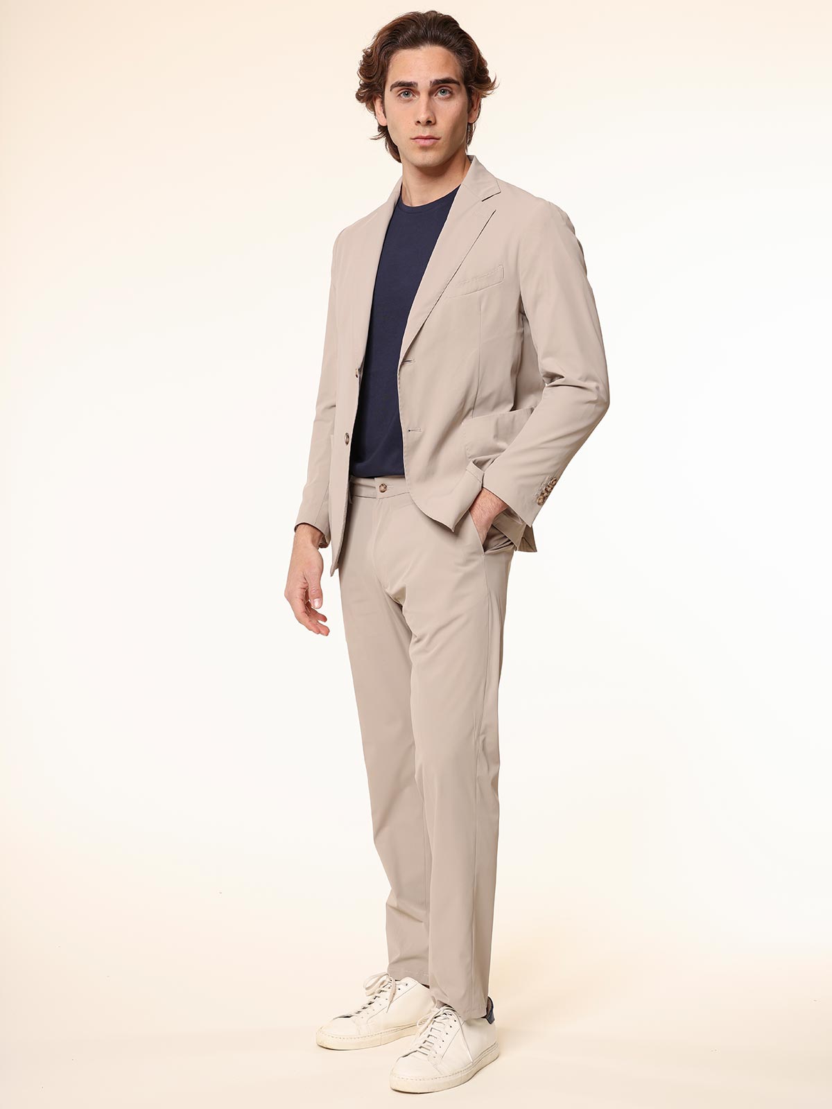 Giacca in tessuto tecnico|Colore:Sabbia