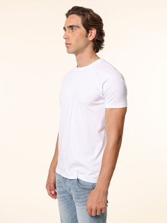 T-Shirt in cotone mercerizzato|Colore:Bianco
