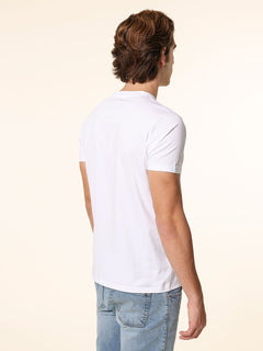 T-Shirt in cotone mercerizzato|Colore:Bianco