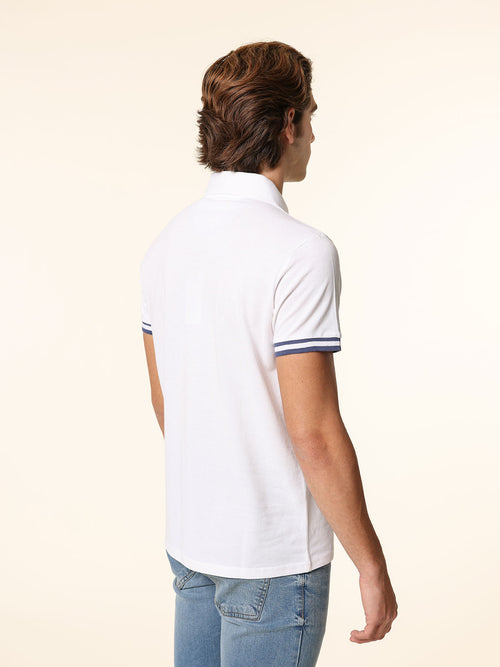 Polo in cotone|Colore:Bianco