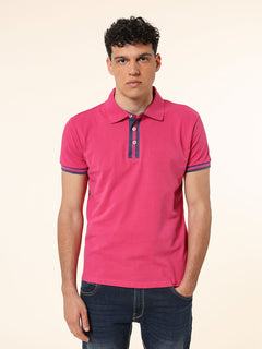 Polo in cotone|Colore:Fuxia