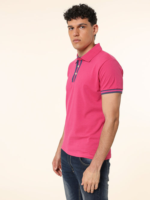 Polo in cotone|Colore:Fuxia
