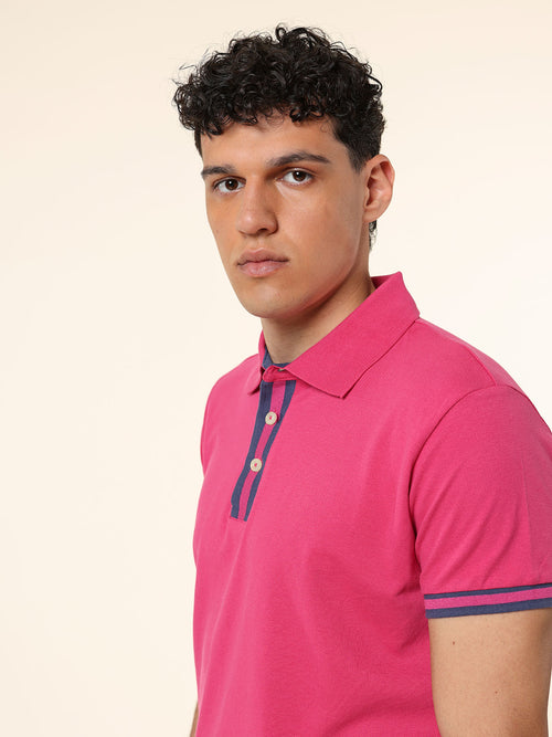 Polo 100% cotone|Colore:Fuxia