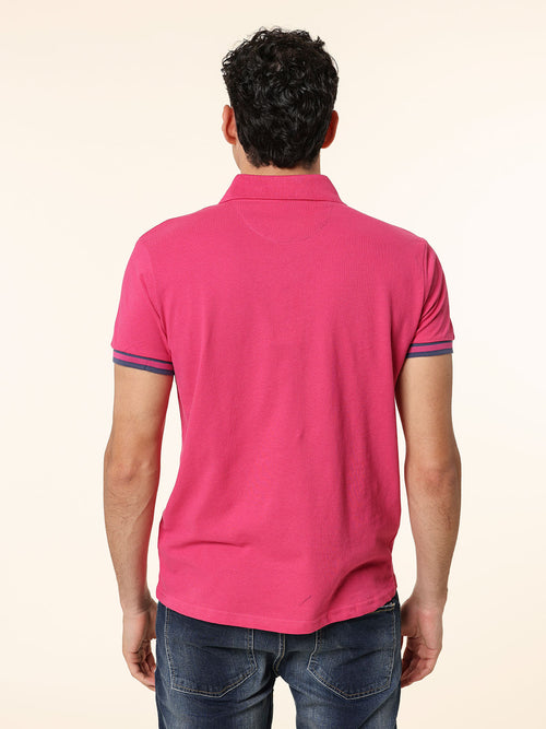 Polo 100% cotone|Colore:Fuxia