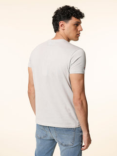 T-Shirt in cotone con stampa|Colore:Perla