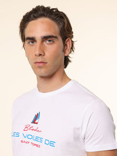 T-Shirt in cotone stampa logo|Colore:Bianco